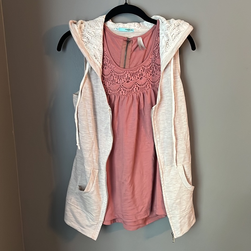 Pink Vanity Lace Tank - Picture 8 of 10